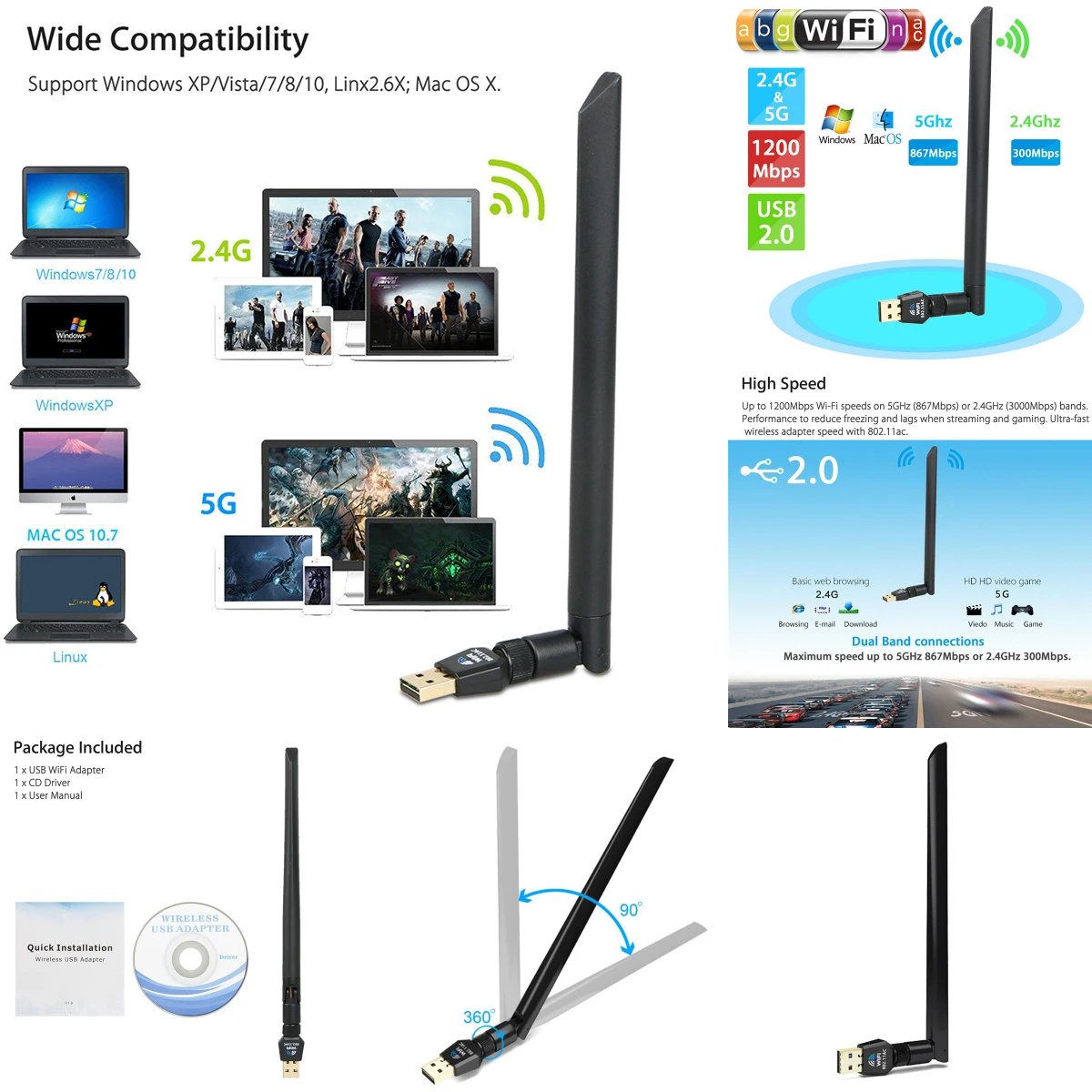 BCM943602CS WiFi беспроводная карта для NGFF M.2 ключ A/E адаптер для Mac OS