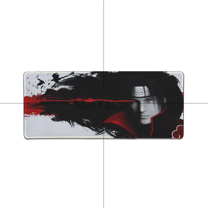 Lock Edge 40X90cm MaiYaCa Itachi Akatsuki Нескользящие прочные резиновые компьютерные Коврики супер Гранде большая игра геймер игровой коврик для мыши Клавиатура коврик - Цвет: Lock Edge 40X90cm