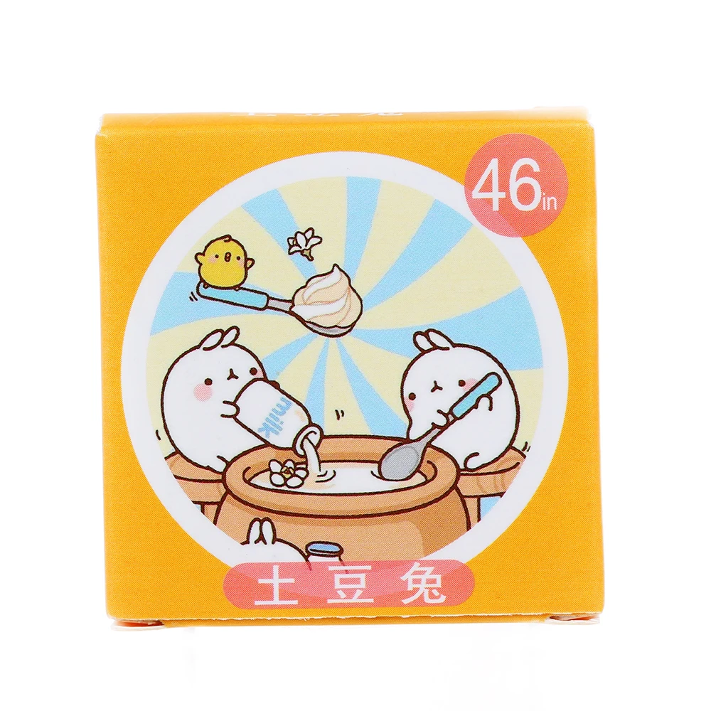 46 шт./кор. новый модный Kawaii канцелярский стикер Molang Rabbit мини бумажный украшение