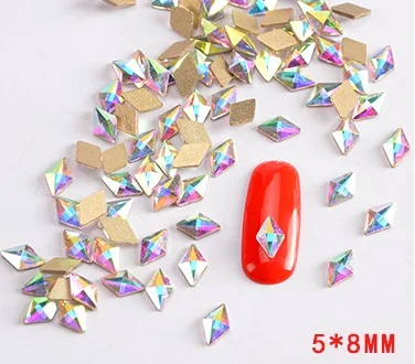 Бесплатная доставка 5*8 мм без горячей фиксации горный хрусталь кристалл AB