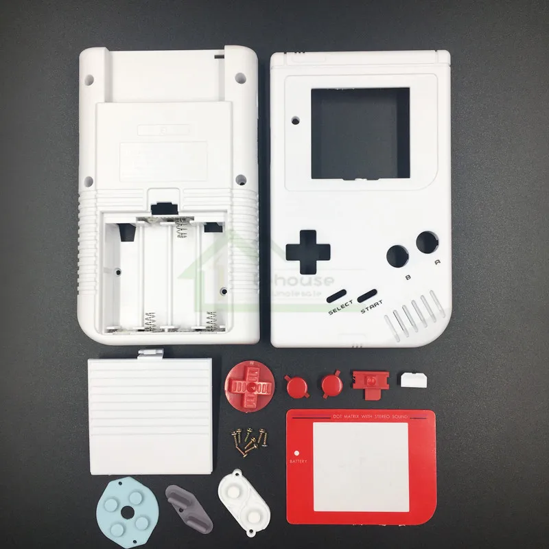 E house для Gameboy Классический белый цвет сменный корпус чехол GB Fat игровая консоль с