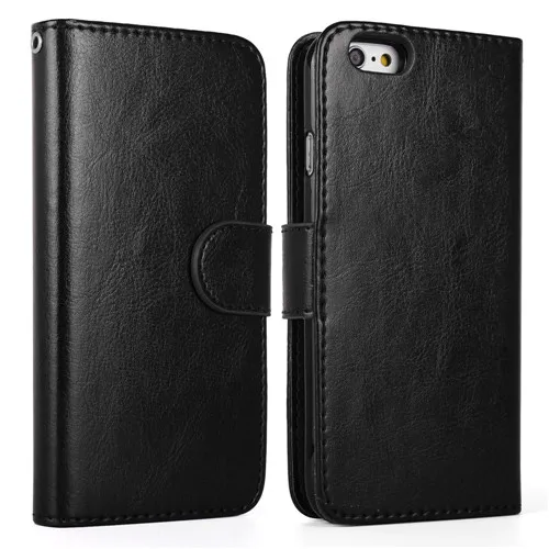 black LAN чехол для iphone 11 PRO Кожаный съемный флип-чехол для iphone XS MAX чехол X XR кошелек для iphone 6 7 8 plus Coque - Цвет: black