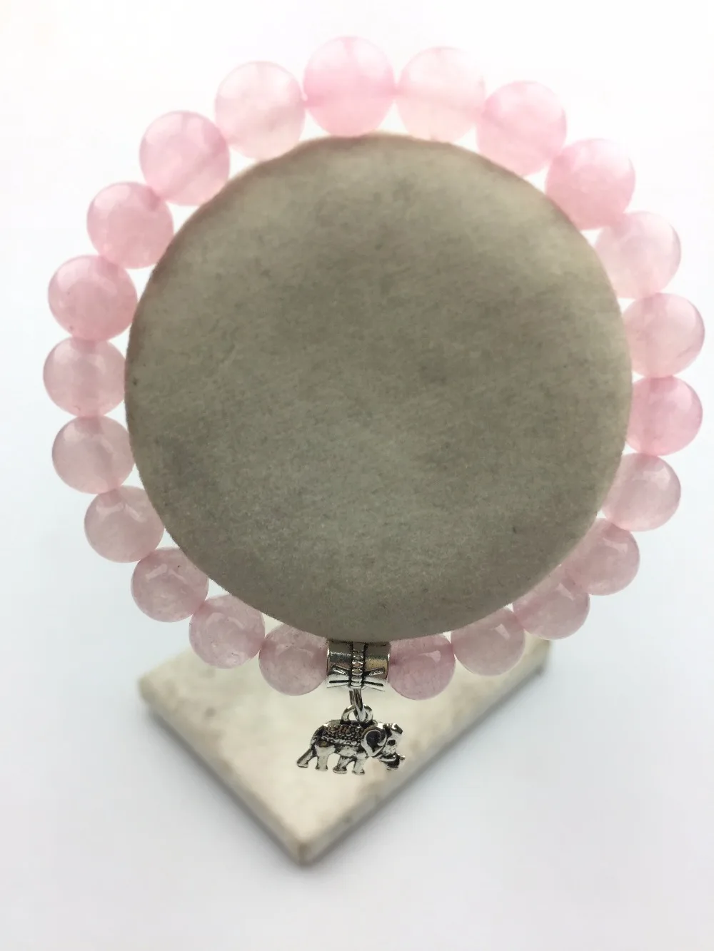 Браслет из натурального камня 8 мм с круглыми бусинами | Украшения и аксессуары