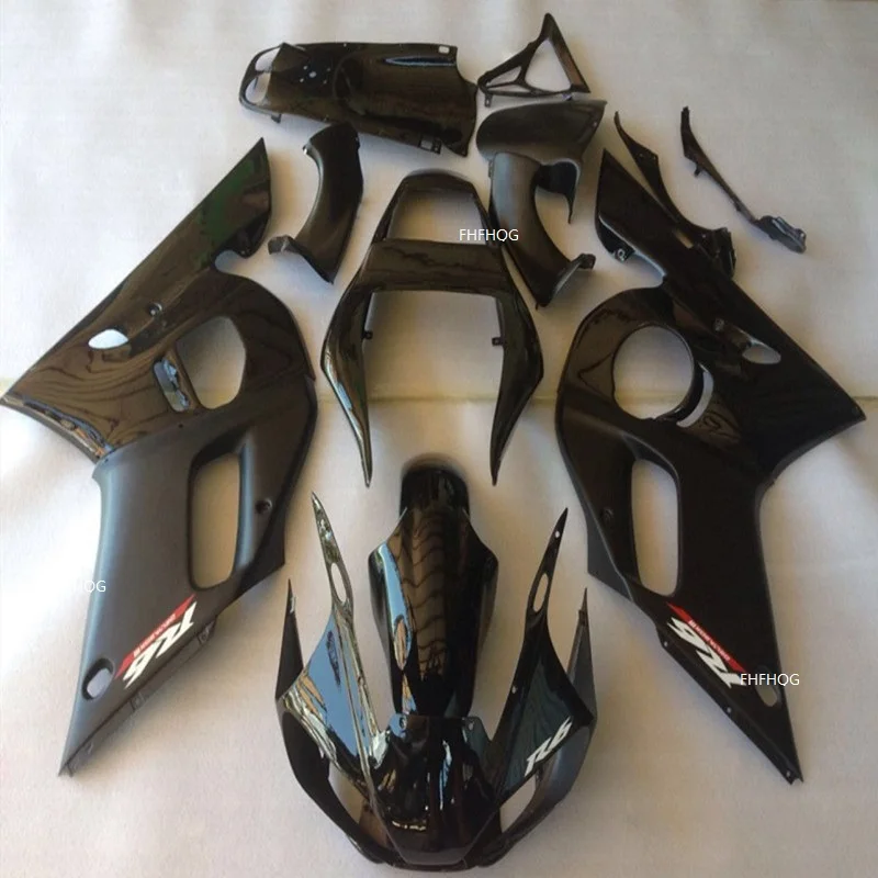 Комплект обтекателей для мотоцикла YAMAHA YZF R6 1998 1999 2001 2002 полностью черный 02 01 00 99 98 |