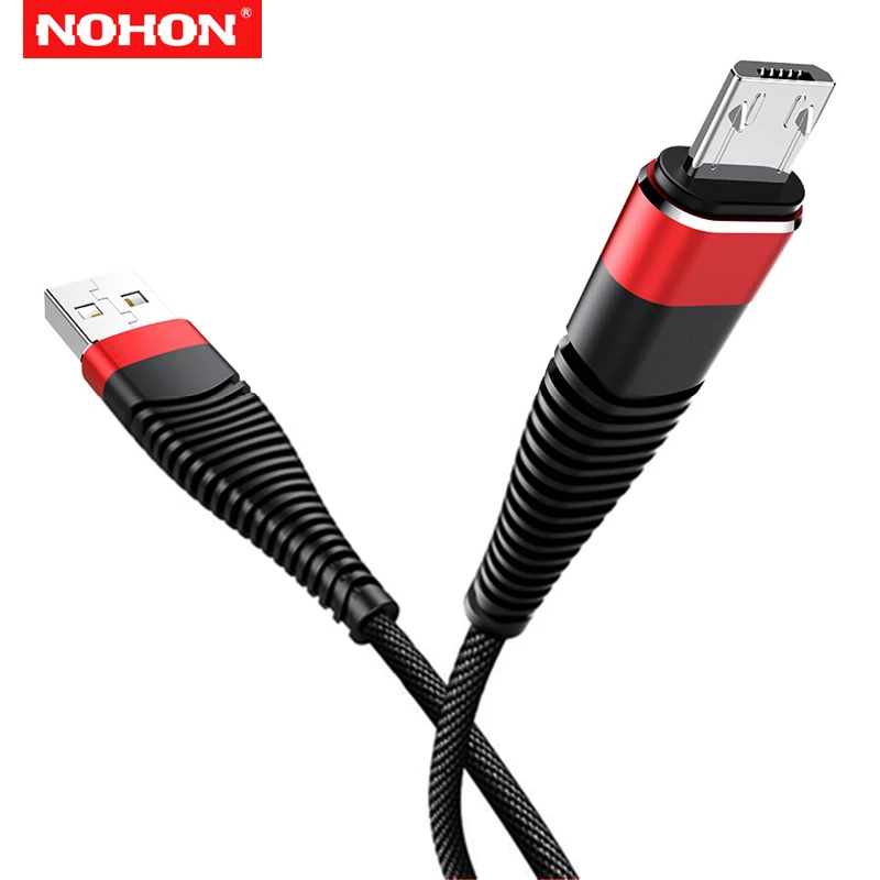 Кабель для передачи данных NOHON 3m Micro USB Redmi 5 Plus 6 6A Note 4X 5A Samsung S6 S7 Edge LG G3 провод