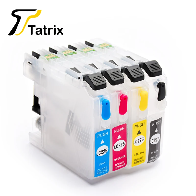 LC227 LC225 Refillable Ink Cartridge 4PK For Brother DCP-J4120DW /J4420DW/J4620DW/J4625DW/J5320DW/J5620DW/J5625DW/J5720DW | Компьютеры и
