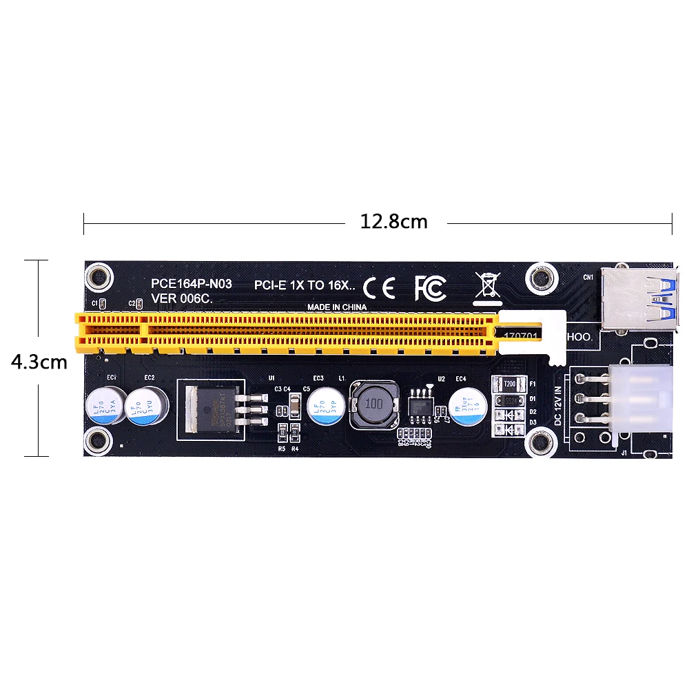 Переходная карта CHIPAL PCI E M2 к USB 3 0 NGFF M.2 м ключ PCIE 16X 1X удлинитель с питанием для