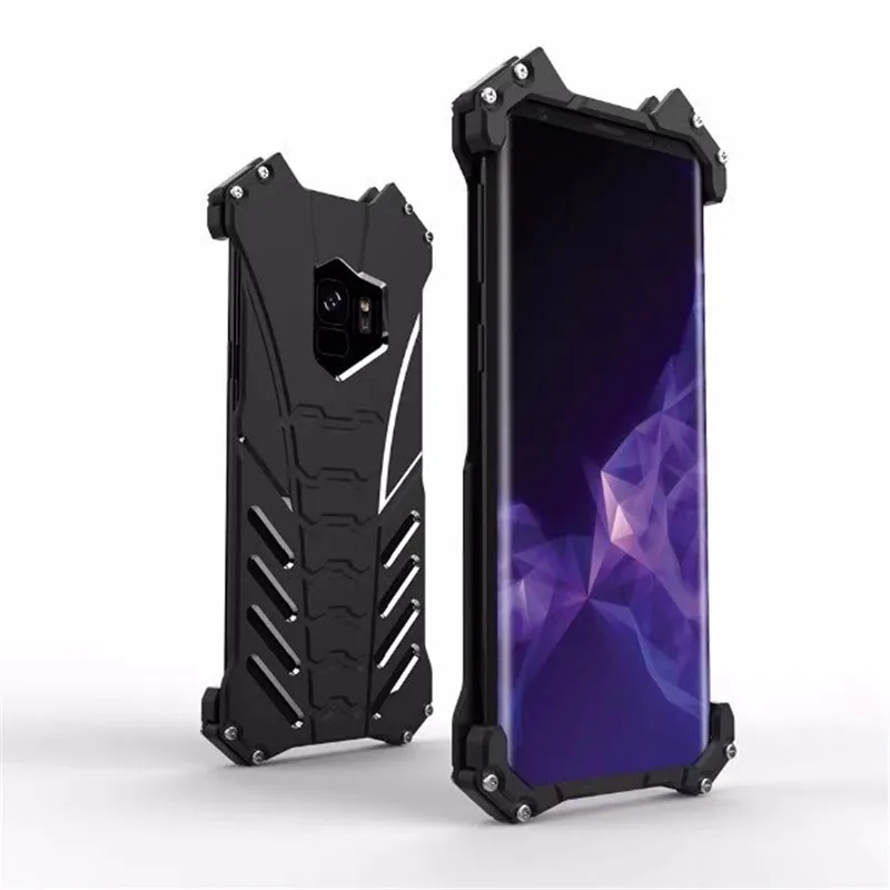

For Samsung s9 Plus Case R-JUST Luxury Space Aluminium Metal Cases For Samsung galaxy s9 Plus s9+ Mobile Phone Cover Coque