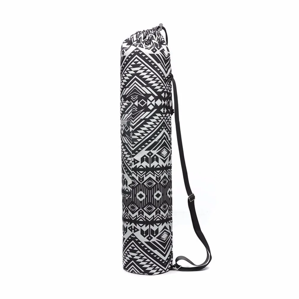 Yoga Mat Bag Sports Backpack Fitness Gym Shoulder Pilates Pad Printing Bags Waterproof Adjustable Drum | Дом и сад