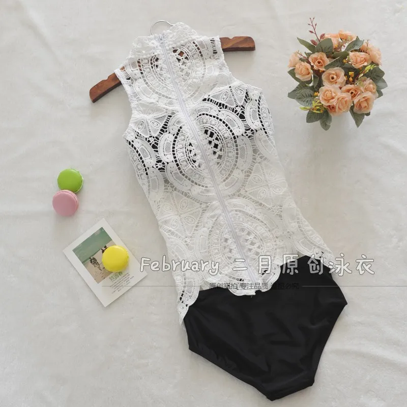 Пикантные сетчатые купальники для малышек женщин одна деталь купальник кружево