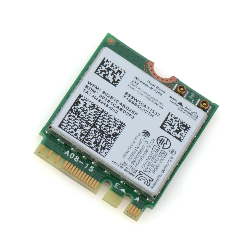 Двухдиапазонная беспроводная сетевая карта Intel AC 7260 WiFi + BT 4 0 для ноутбука Lenovo T440