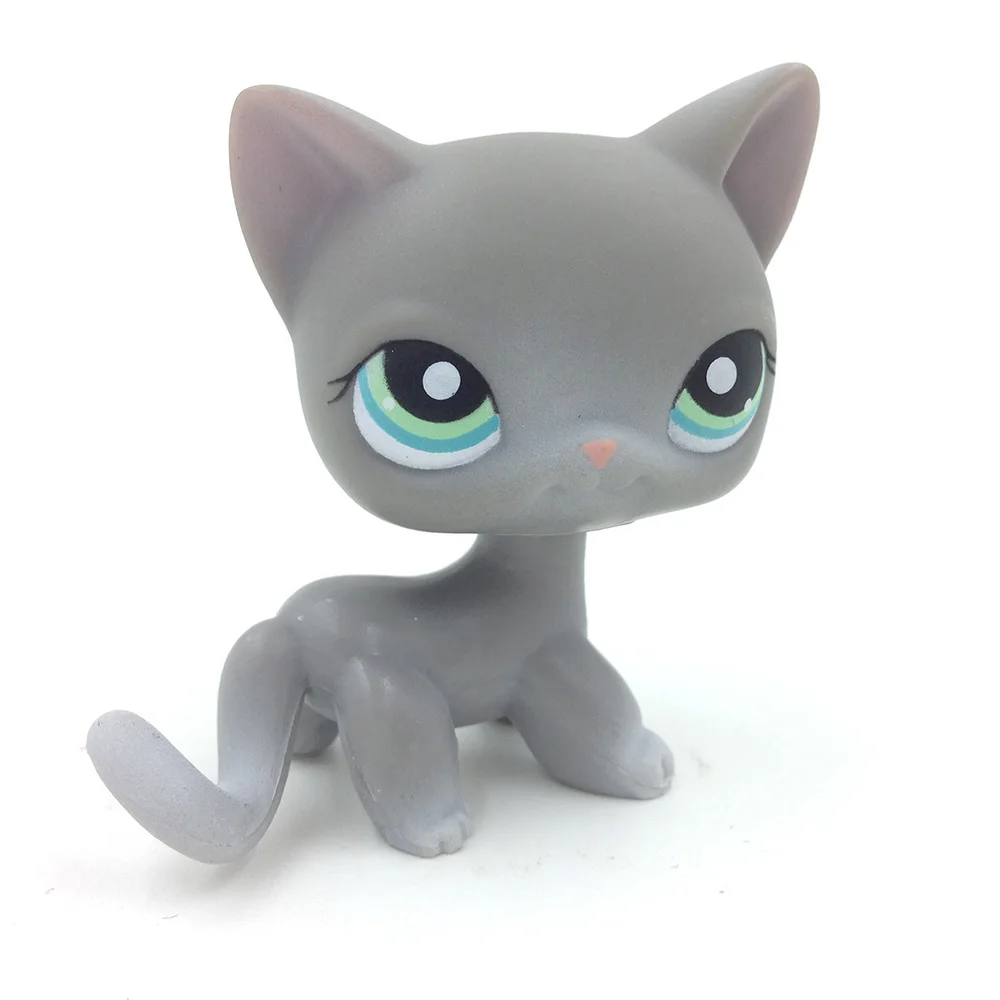PS #126 серая короткошерстая кошка Teal Eyes редкие животные детские игрушки | Игрушки и