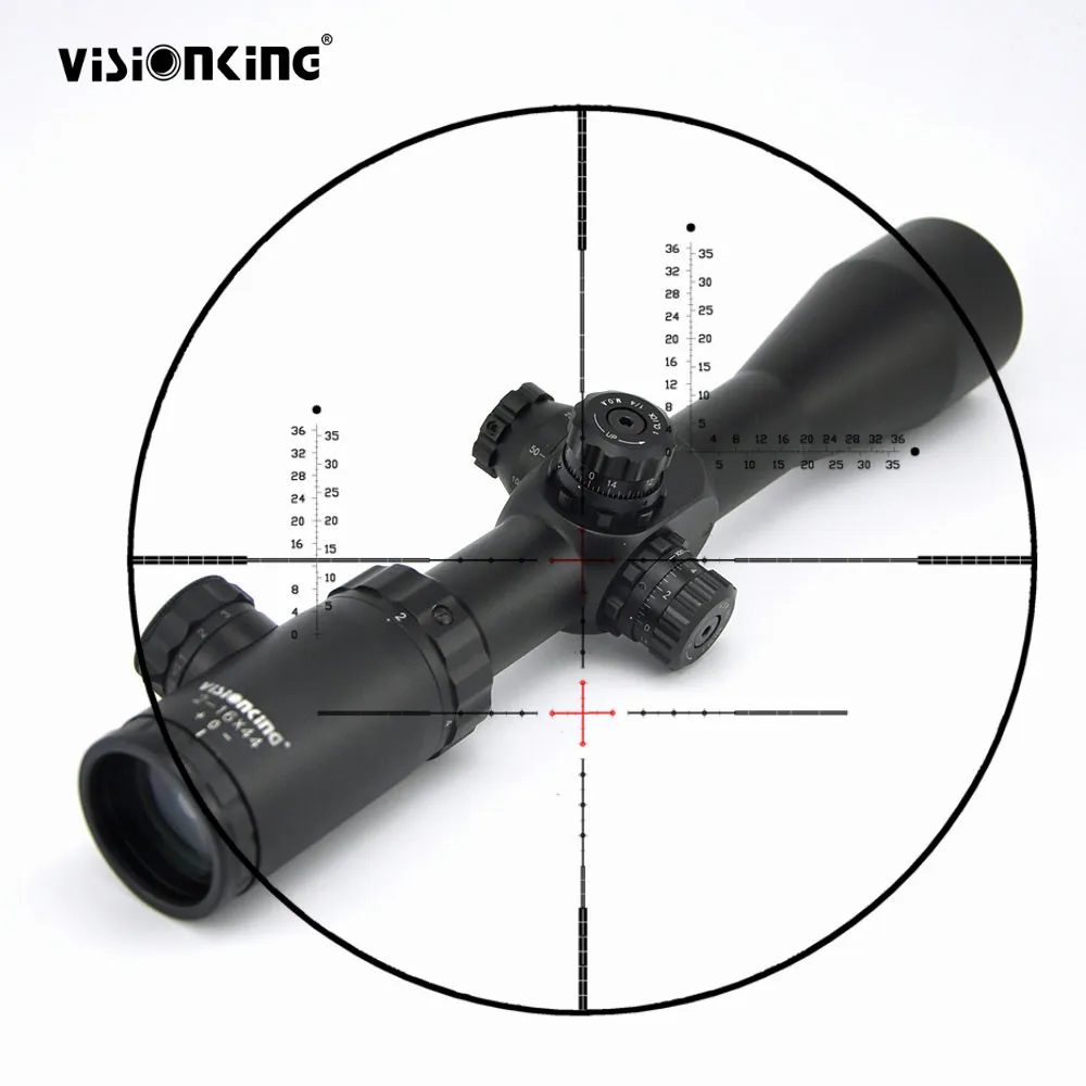 Прицел для снайперской охоты Visionking 2 16x44 дальний оптический прицел с подсветкой