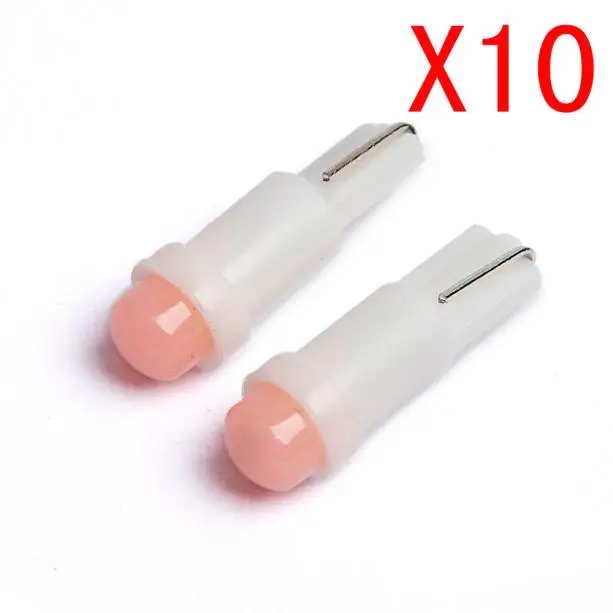 10PC T5 Cob Led white LED lamps Car Door Light Reading Bulbs White COB SMD DC 12V A20 | Автомобили и мотоциклы