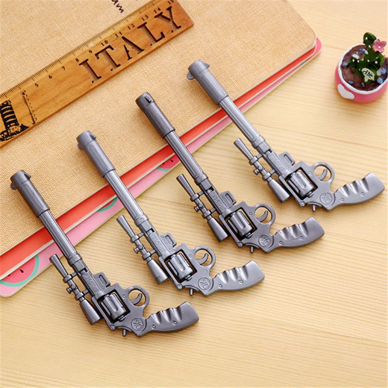 2 шт. Новинка милый пистолет игрушка шариковая ручка Забавный Kawaii доска для