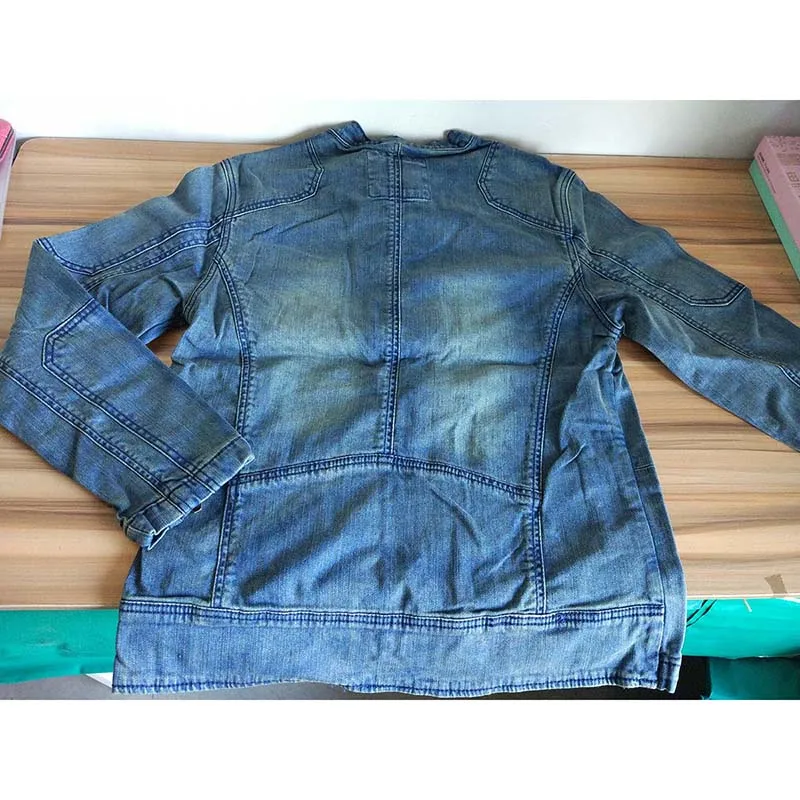 Мужская джинсовая куртка винтажная облегающая для отдыха M 3XL бесплатная