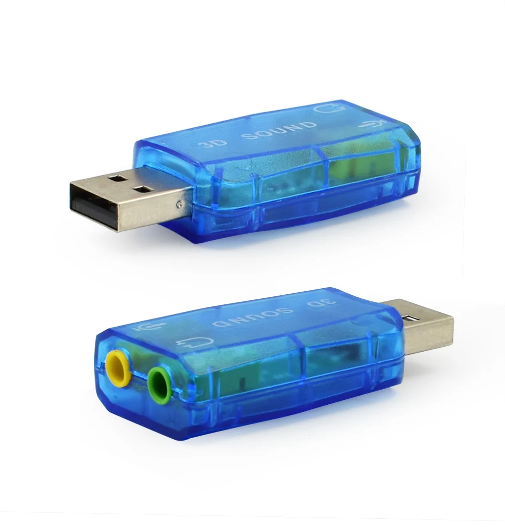Виртуальная звуковая карта 5,1 3D энтернал USB аудио контроллер USB 2,0 до 3,5 мм разъем наушники гарнитура для ПК ноутбук
