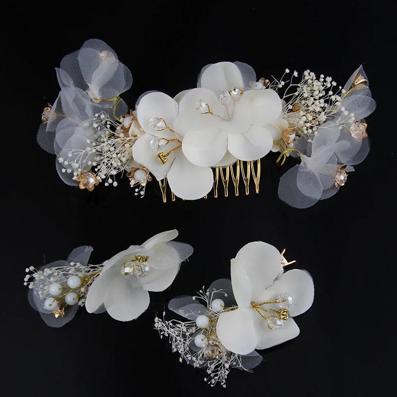 2017 гребни для волос цветок Свадебные украшения женщин Романтический Аксессуары