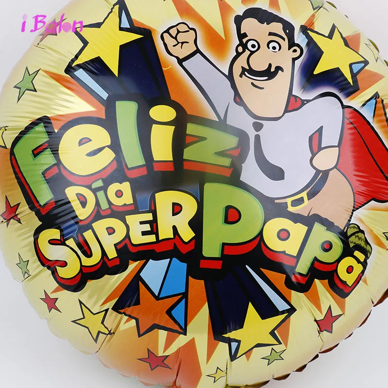 18 дюймов для мамы папы Фольга воздушные шары 30 шт. Feliz Dia Mama и I Love Papa гелий Globos Happy