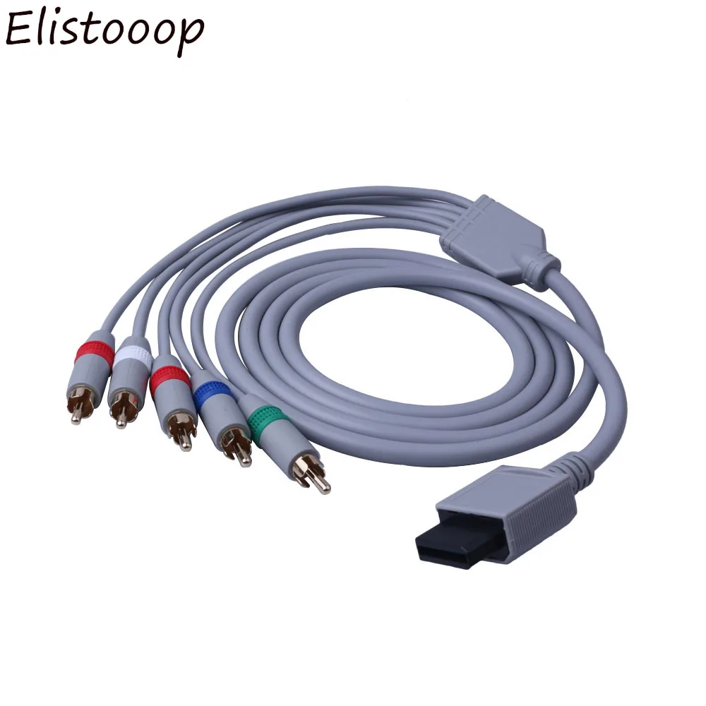 Кабель адаптер Elistooop 1080 P HDTV AV аудиоадаптер провод 5 RCA av кабель F для Nintendo Wi Fi U