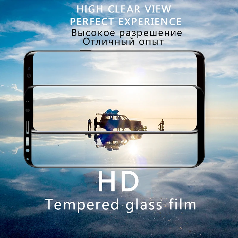 3D полное покрытие защитное закаленное стекло для Samsung Galaxy S8 S9 Plus Note 8 Защита экрана