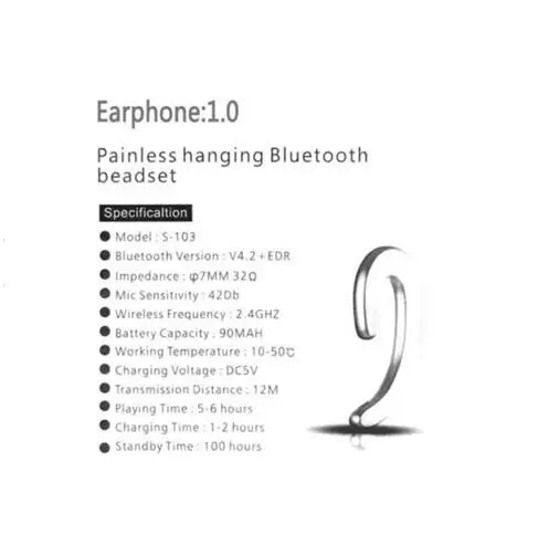 Новые беспроводные наушники Bluetooth Спортивная гарнитура костная проводимость наушники|Наушники и гарнитуры|