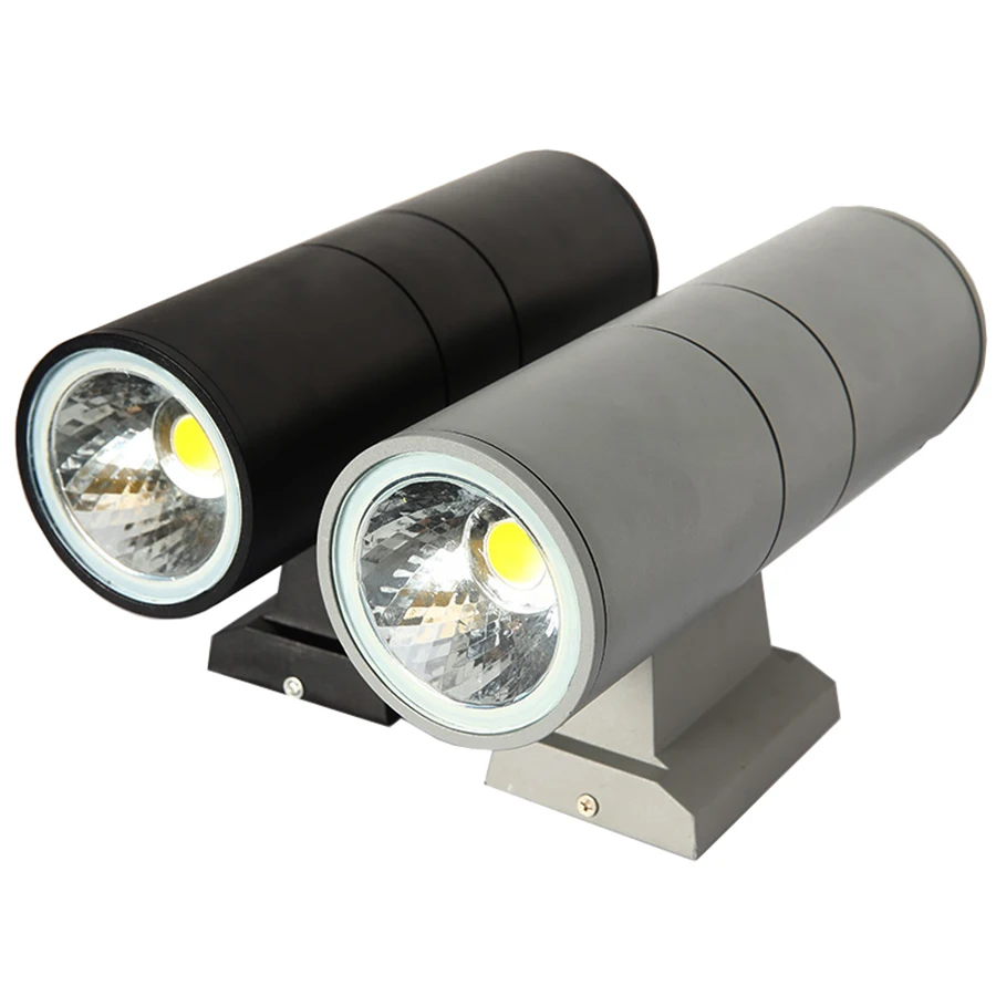 

Thrisdar Up Down COB Waterproof LED Porch Wall Light 6W 10W 14W 20W Dual-Head Cylinder Villa Balcony Courtyard Stigma Wall Lamp