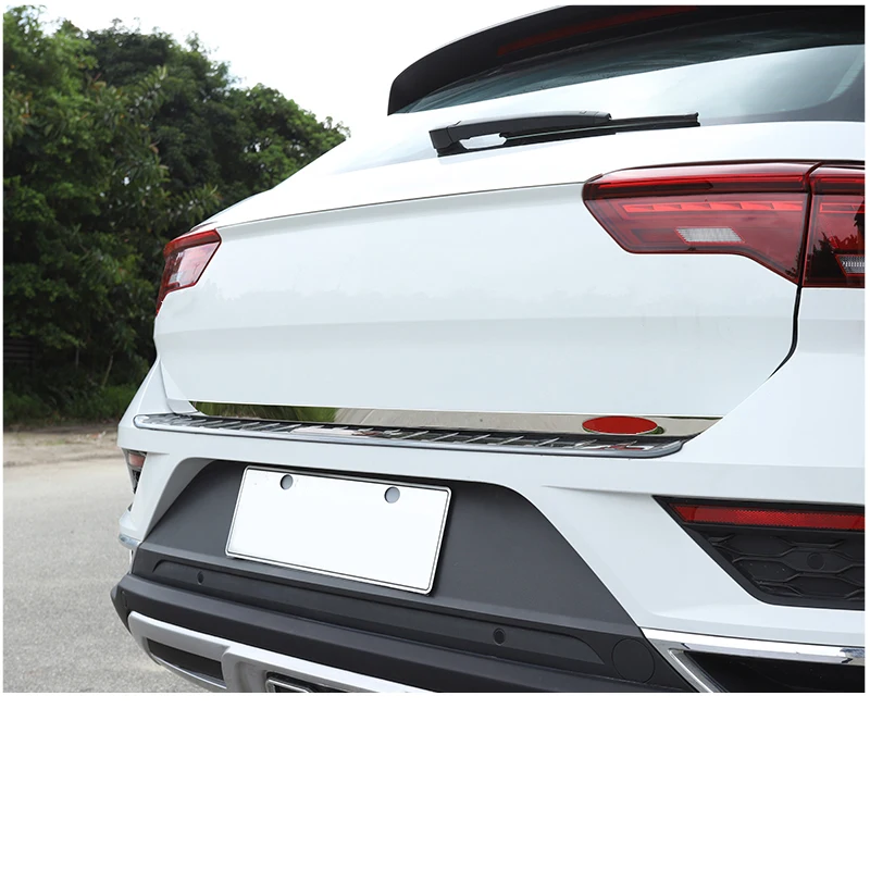 Lsrtw2017 нержавеющая сталь автомобиля хвост двери планки украшения для volkswagen t-roc