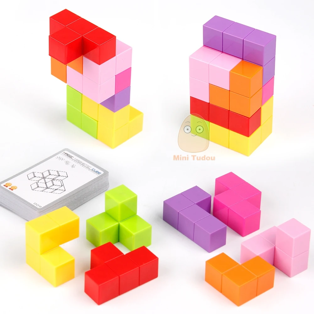Mini Tudou бесконечное куб игрушки для детей волшебный Магнитный головоломка игры Обучающие специальные