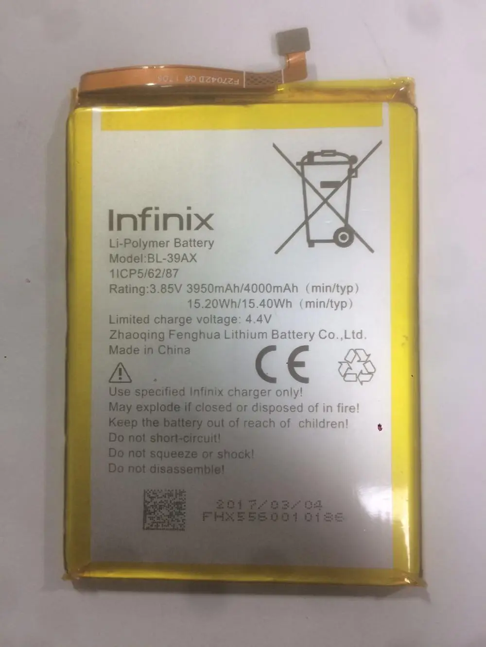 Сменный аккумулятор 3 8 в 3950 мАч для Infinix 4 X557 BL 39AX аккумуляторы сотовых