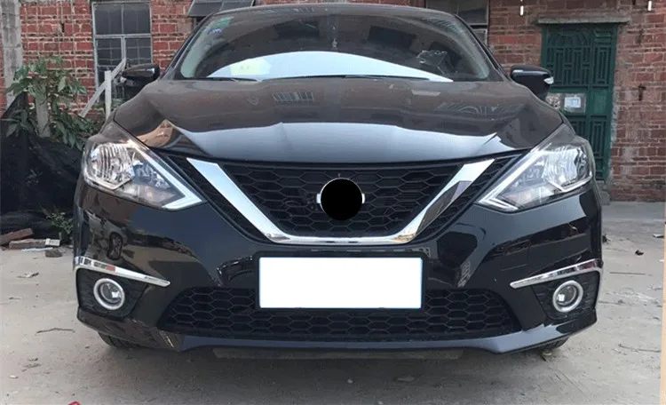 Для Nissan Sentra 2013-2018 противотуманная фара декоративная рамка переднее лицо отделка