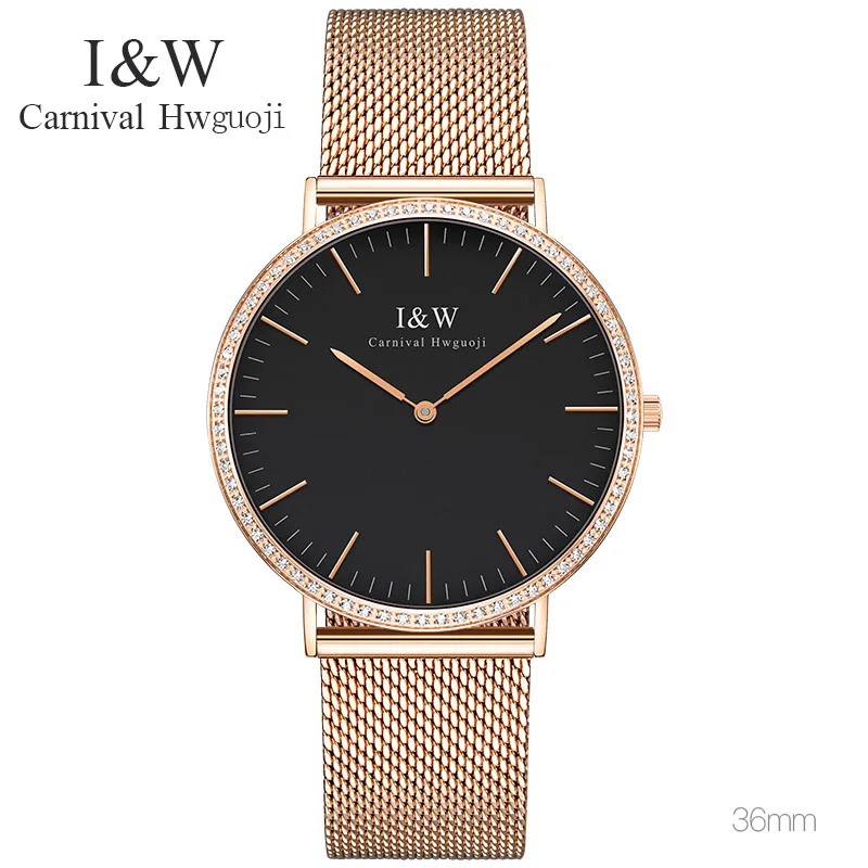 Женские кварцевые часы с сапфировым стеклом из нержавеющей стали|luxury brand|luxury brand