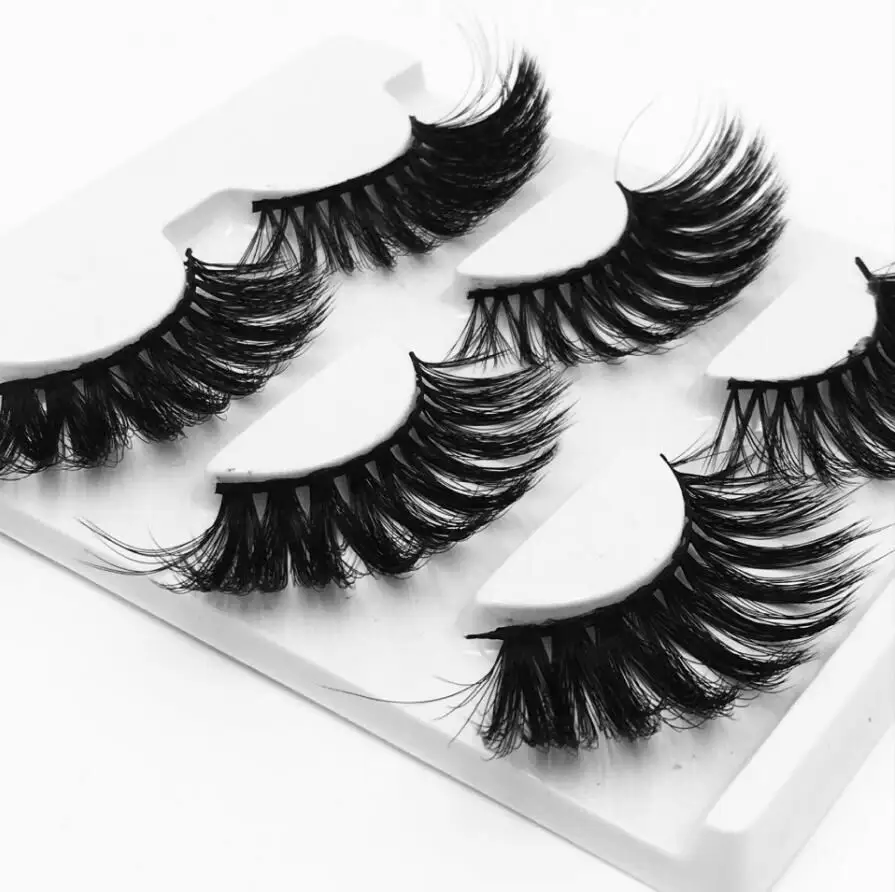 3pair 303 3/5/7/13Pairs3D норки волосы Накладные Eyelashes15-25 мм ресницы толстые длинные тонкие пышная Праздничная не тестировано на норковые ресницы инструменты для макияжа - Цвет: 3pair 303