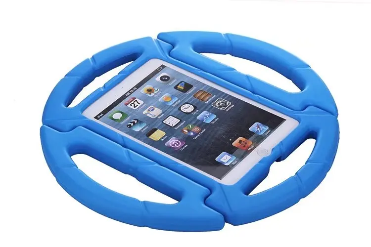 Дети противоударный 3D мультфильм колеса ручка чехол для Apple iPad mini 1 2 3 EVA мягкий стенд держатель чехол для iPad mini 123+ пленка+ стилус