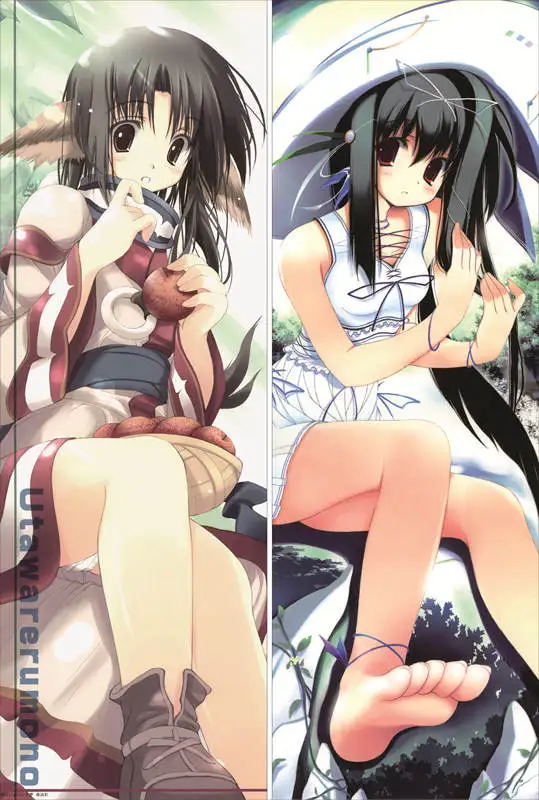 Наволочка для подушки с надписью rurutie Utawarerumono Itsuwari no Kamen kuon &amp sarana | Дом и сад