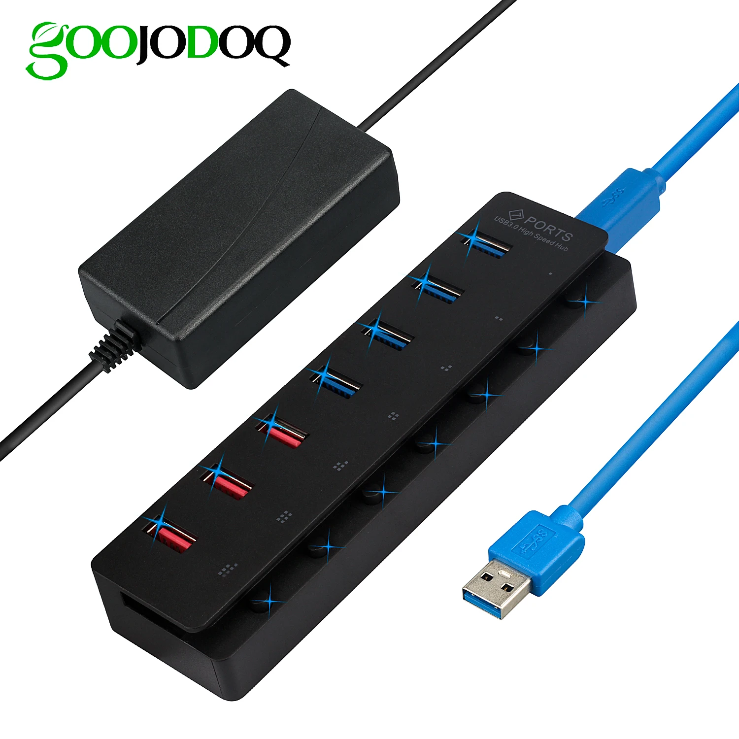 Док станция USB 3 0 4 Порты USB3.0 Зарядное устройство с выходом 5V 5A Мощность адаптер