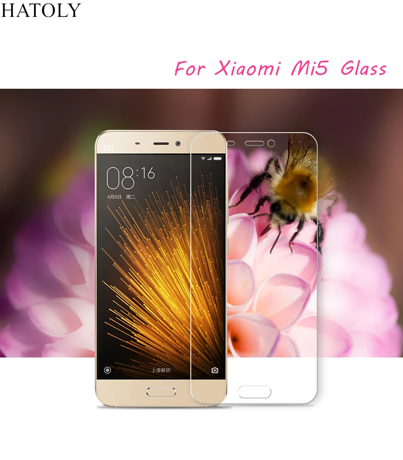 2 шт. закаленное стекло для xiaomi mi 5 ультратонкая Защитная пленка экрана