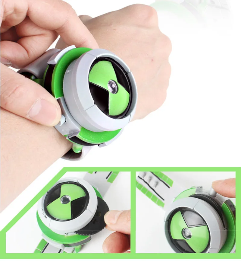 Лис 10 стиль проектор часы Мальчики с коробкой горячая Распродажа бен бан дай