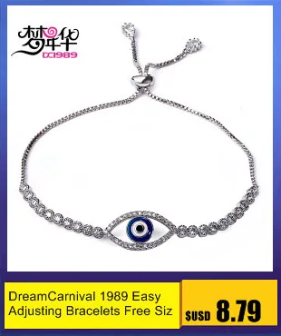 DC1989 Banquet party gift Rhodium and Gold plated Heart shape Synthetic Cubic Zirconia Copper Bracelet for women SB06060-F