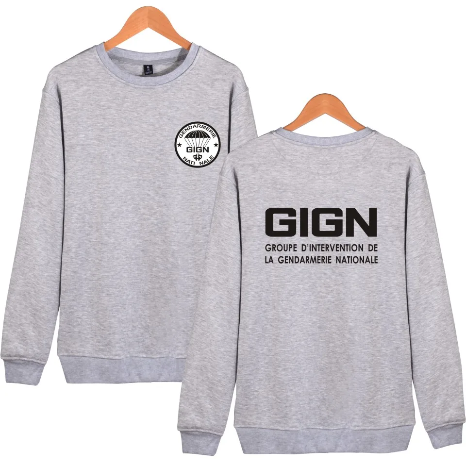 Модные свитшоты GIGN жандармерии для мальчиков и девочек хип хоп уличная одежда Stijl