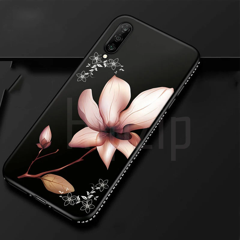 Мягкий чехол со стразами для Samsung Galaxy A10 A20 A30 A40 A50 A60 A70 A80 A90 M10 M20 M30 J4 J6 A6 A8 S10 Plus A7 2018| |