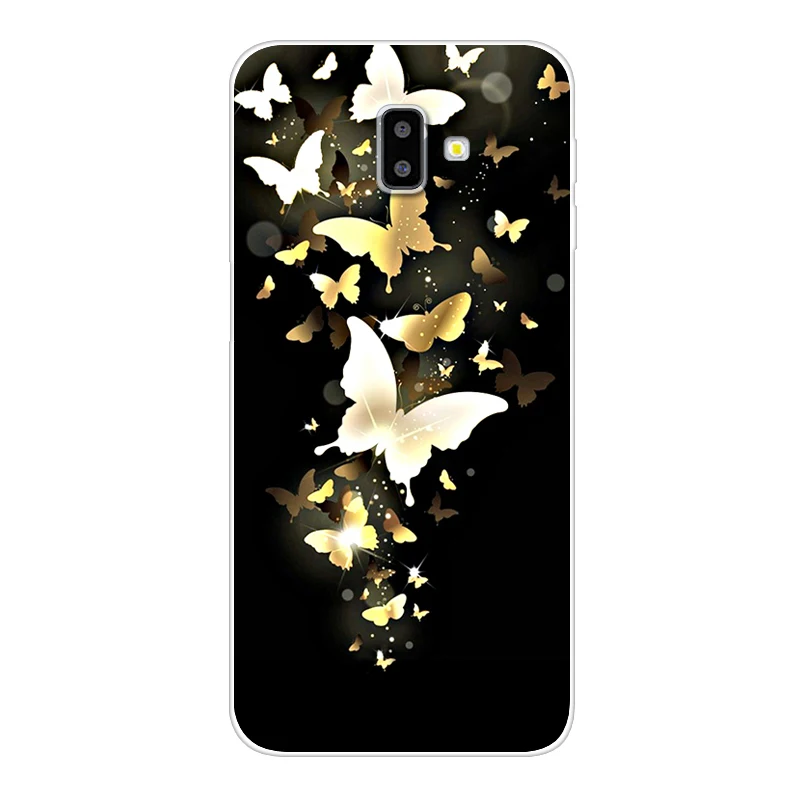 Чехол для Samsung Galaxy J6 Plus силиконовый чехол из ТПУ с рисунком 2018 J 6 J6Plus + J610F мягкий