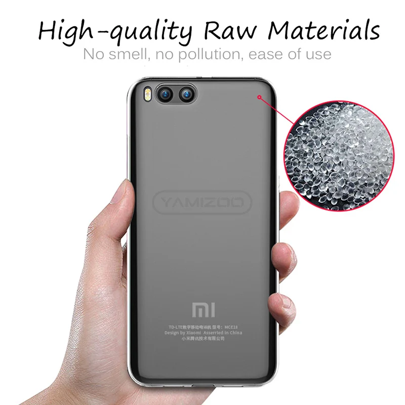 YAMIZOO Mi5 Mi5s Cover For Xiaomi Mi a1 Case Silicon Transparent Phone Cases 5 5s Note 3 Plus 5c 5x |