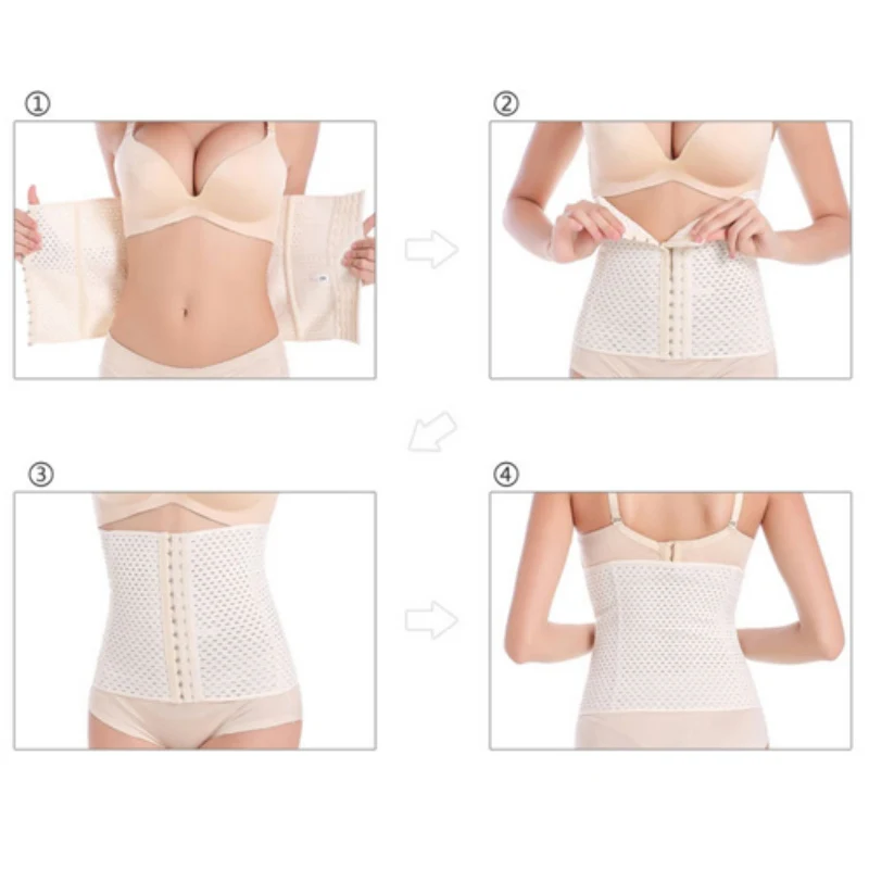 

1pc Women Body Shaper Latex Rubber Waist Trainer Cincher Under Bust Corset Shapewear