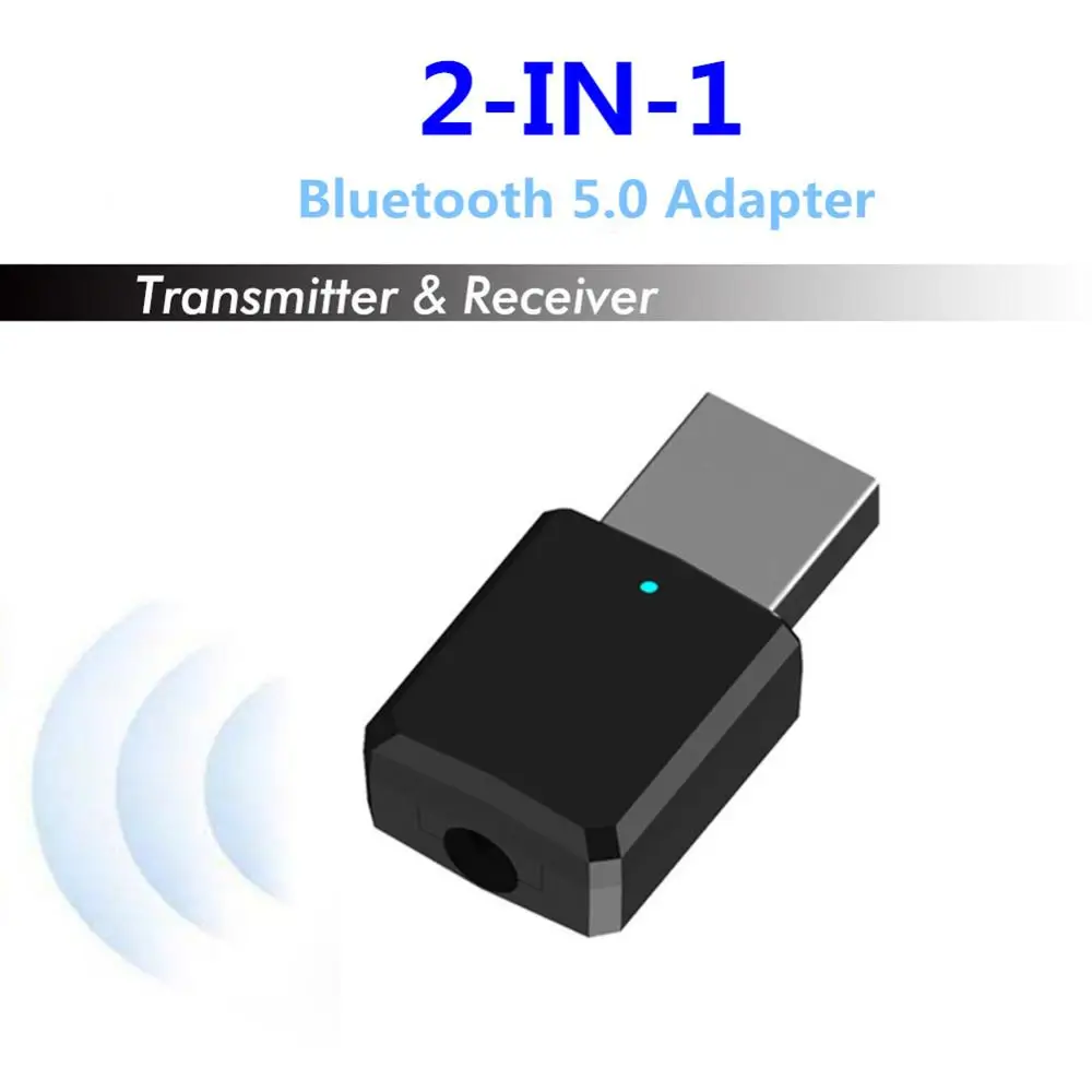 2 в 1 портативный Bluetooth 5 0 приемник передатчика Мини 3 мм AUX USB беспроводной стерео