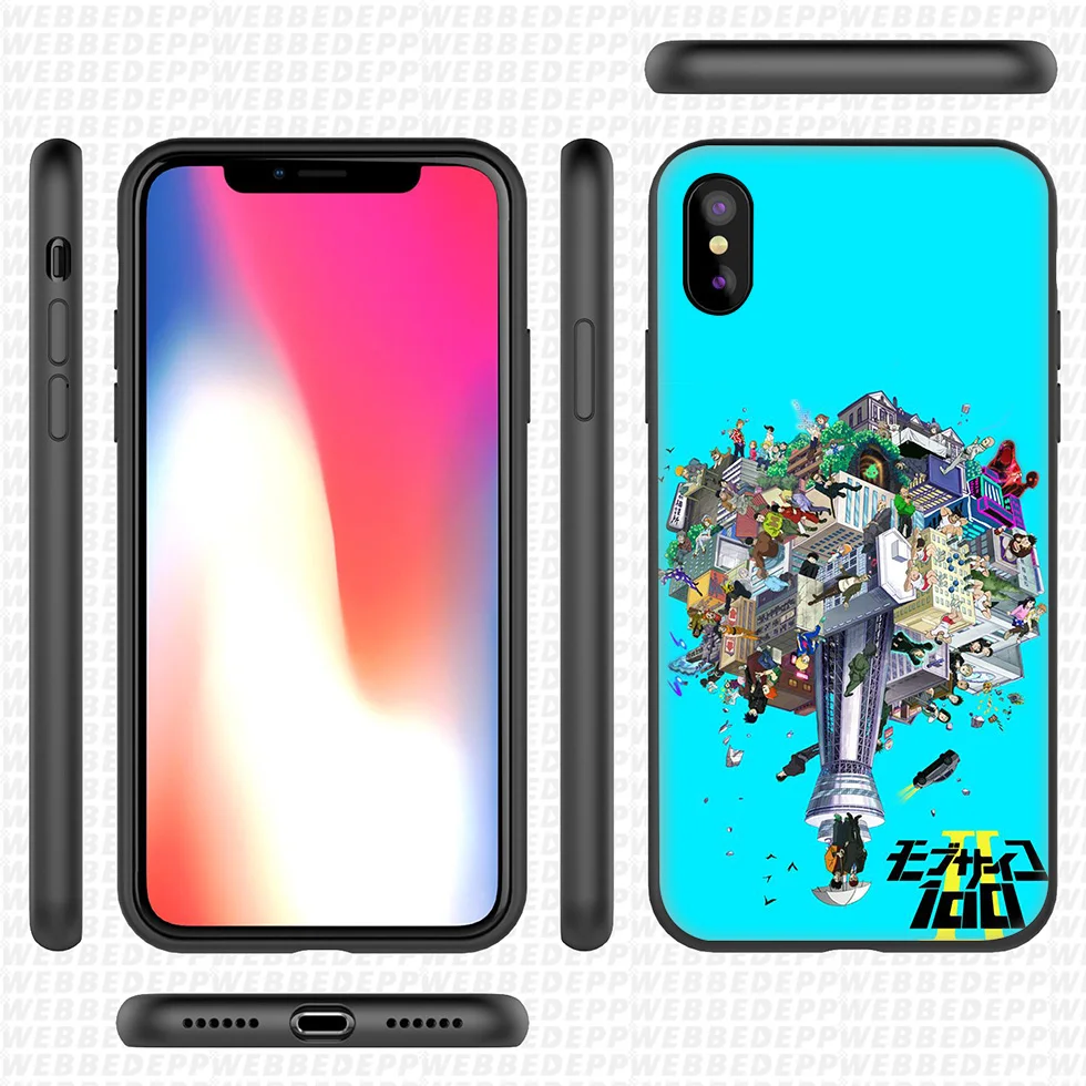 WEBBEDEPP Mob Psycho 100 мягкий силиконовый чехол для iPhone 11 Pro Xr Xs Max X или 10 8 7 6 6S Plus 5 5S SE Case |