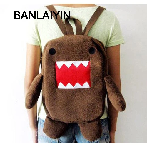 Новая Коричневая плюшевая игрушка Домо кун рюкзак милый сидячий стиль детская