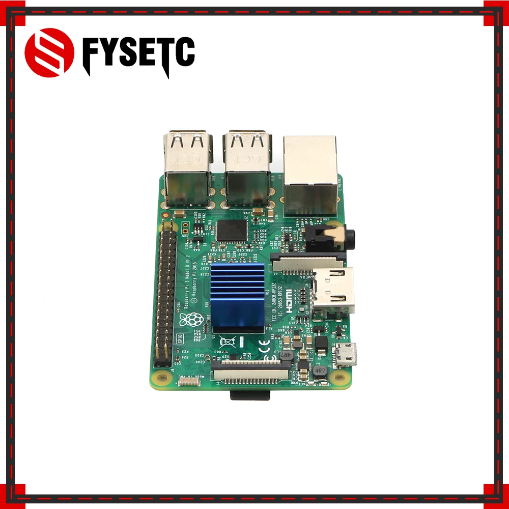 4 шт. синий Raspberry Pi радиаторы кулер Алюминий 15*14*13 мм с клеящим материалом для