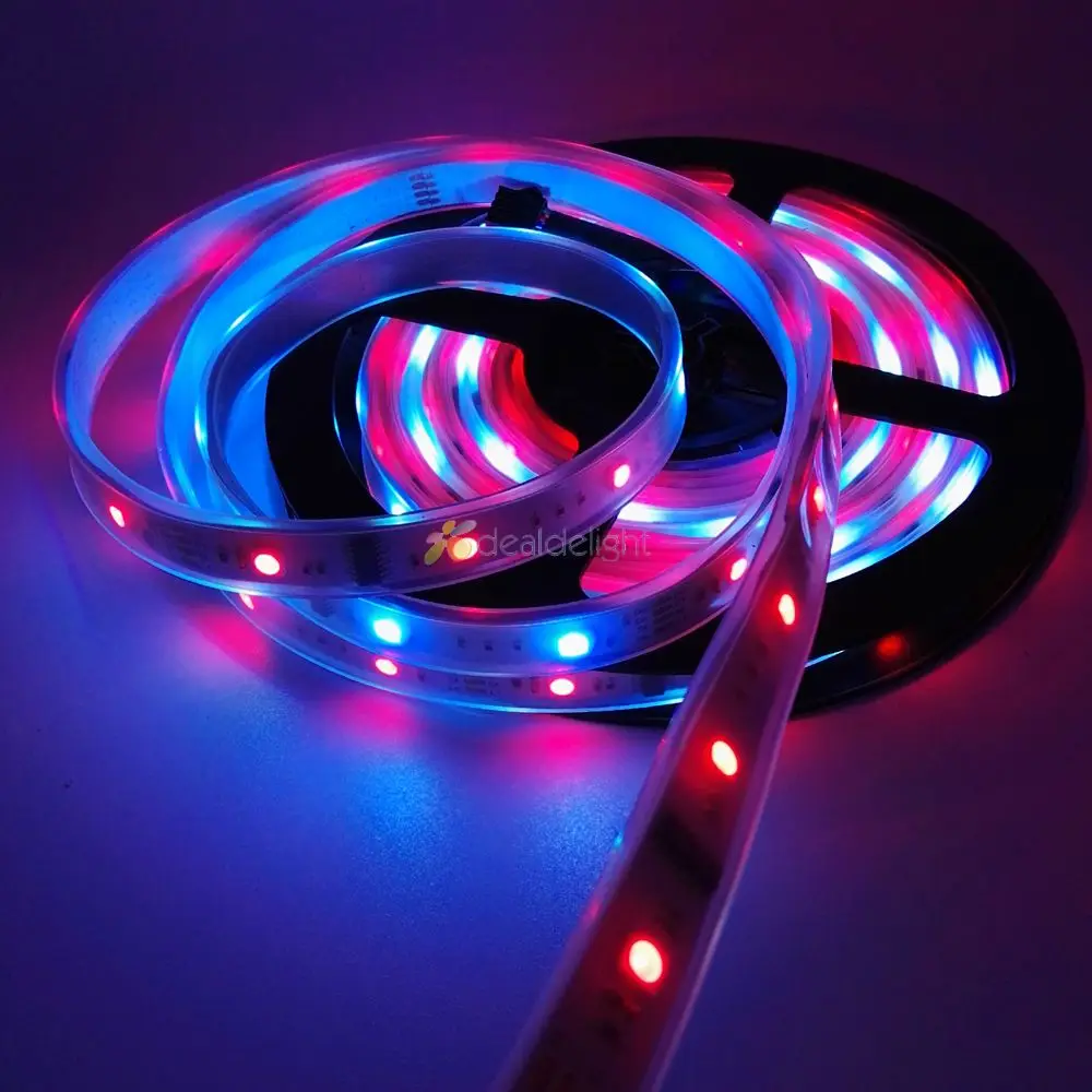 5 м IC 6803 IP67 водонепроницаемая трубка 5050 светодиодный led s Dream Magic RGB ная лента + 150