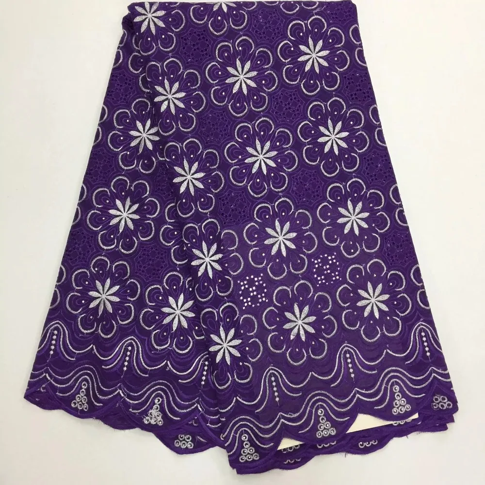 

swiss voile lace in switzerland polish cotton fabric with stones flower pattern for nigerian dresses 5yard/lot
